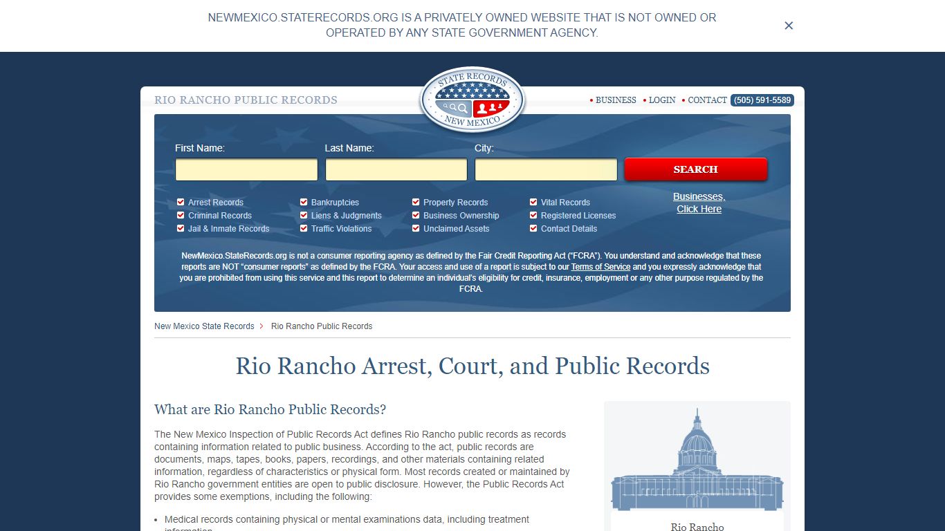 Rio Rancho Arrest and Public Records | New Mexico.StateRecords.org