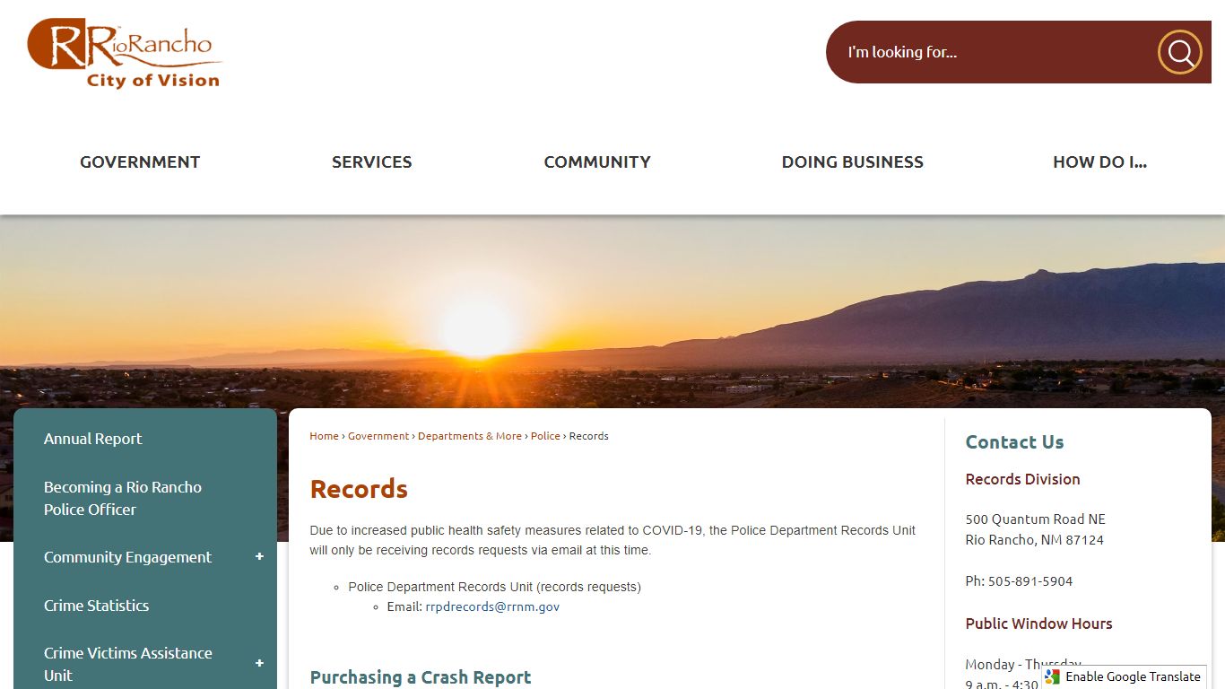 Records | The Official Site of Rio Rancho, NM - rrnm.gov